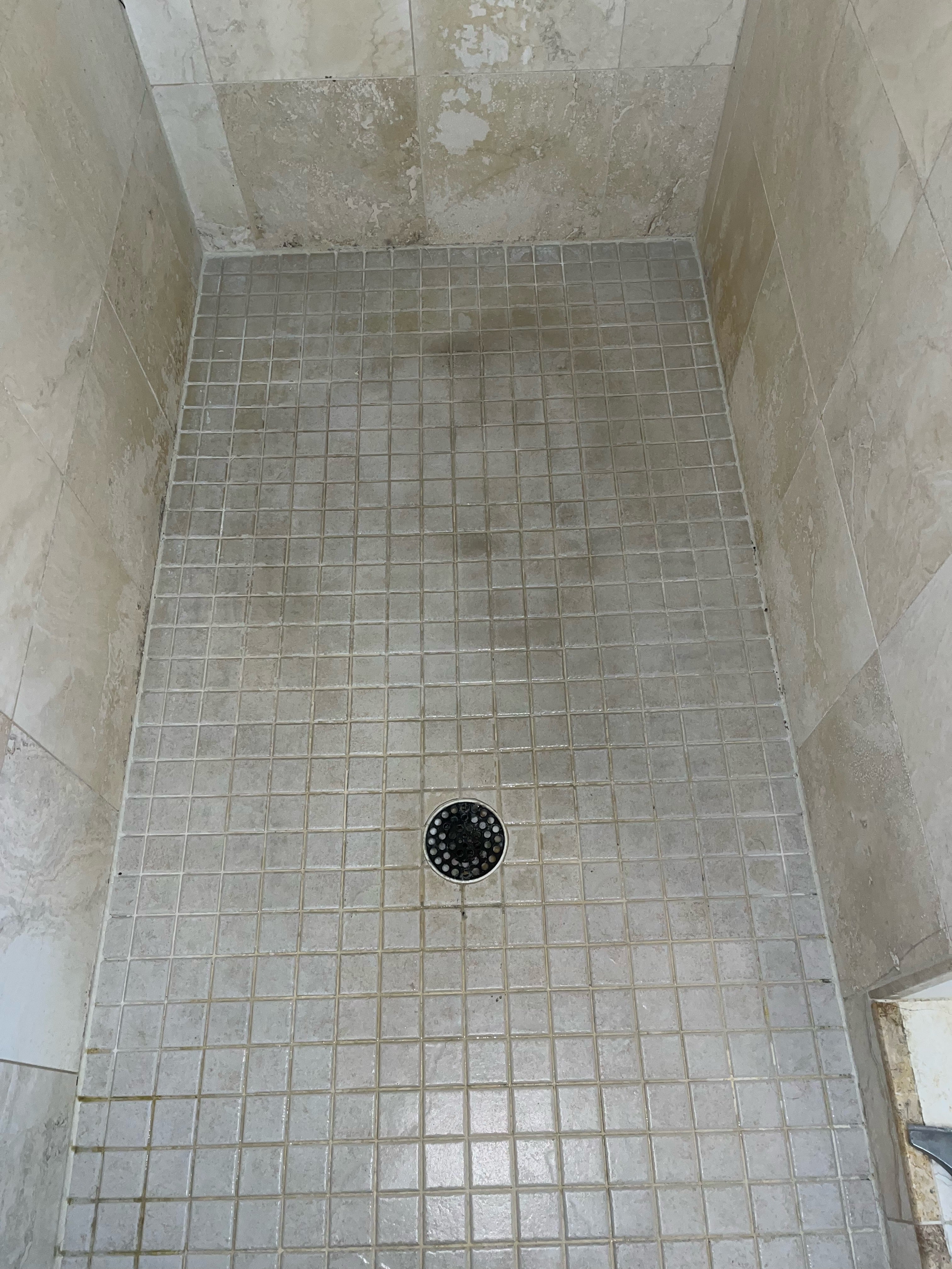 caluking shower floor